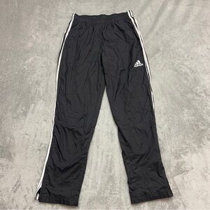 Adidas Track Pants Men's Size L Black Athletic Activewear Zip Ankle Regular Fit